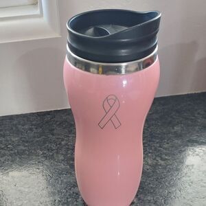 Einstein Brothers Breast Cancer Awareness Coffee water bottle